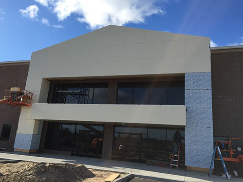 MS PACKAGING FRONT OF BULIDING CONSTRUCTION